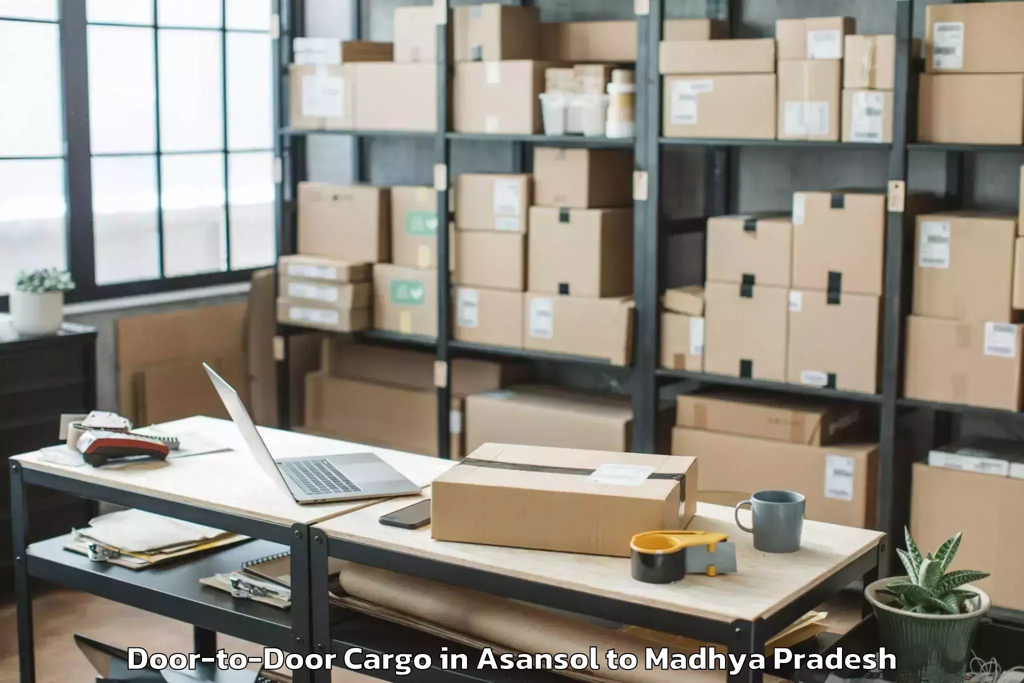 Get Asansol to Mahaarajpur Door To Door Cargo